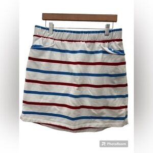 Kim Rodgers Red White & Blue 4th of July Striped USA Skirt Size Medium